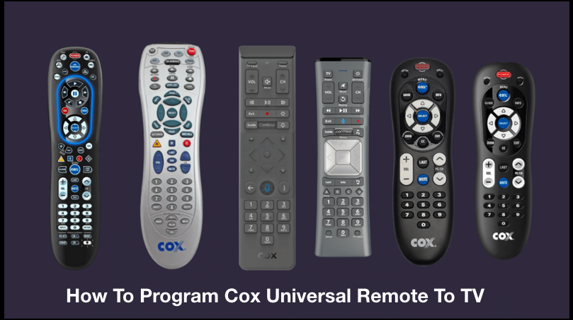 How To Program Cox Universal Remote To TV