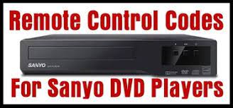 sanyo dvd player remote codes