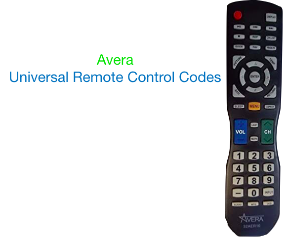 avera universal remote control codes
